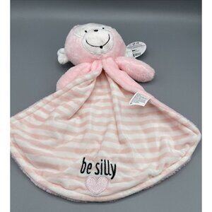 Izzy & Oliver Lovey Pink Monkey Be Silly Security Blanket Baby Cuddle Toy